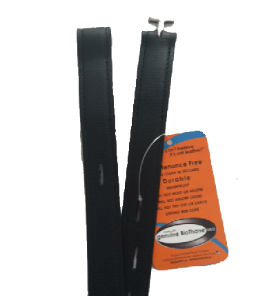 Synthetic biothane dressage leathers